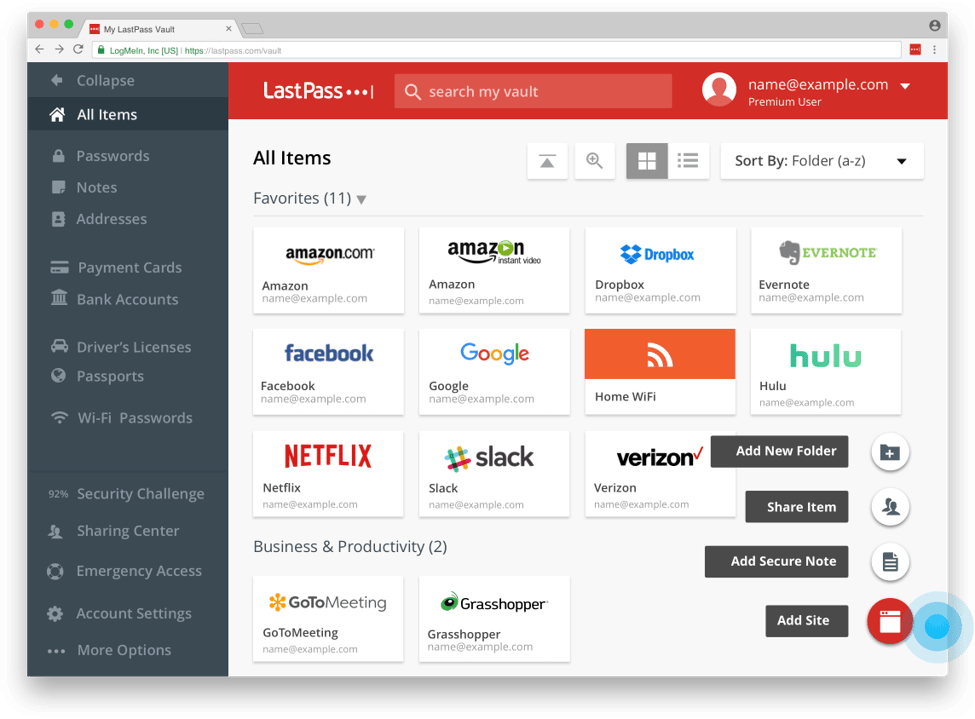 Лучшее программное обеспечение для управления паролями - LastPass