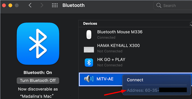 mac-check-bluetooth-device-mac-adresse