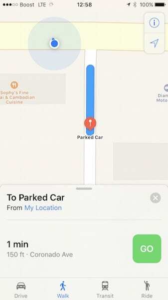 iOS 10 Problem mit geparktem Auto