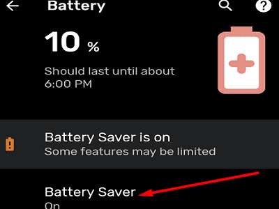 Battery Saver-settings-android