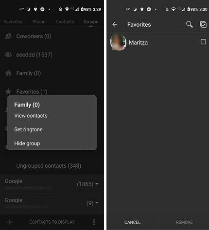 Android aplikacija za kontakte
