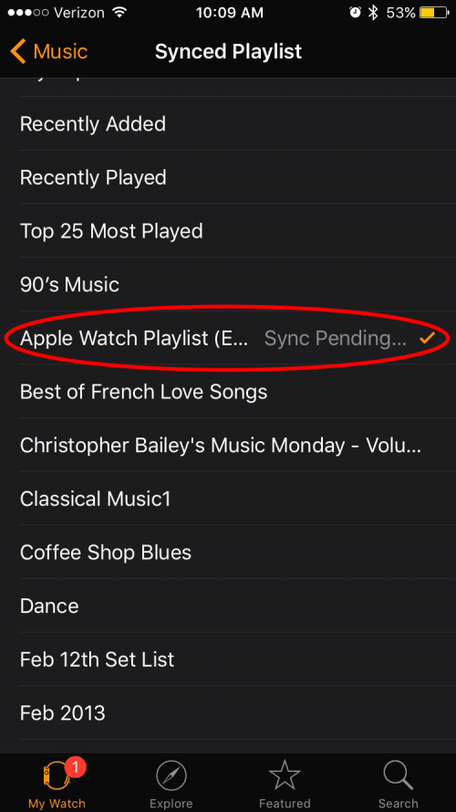 So synchronisieren Sie Ihre Playlist mit der Apple Watch