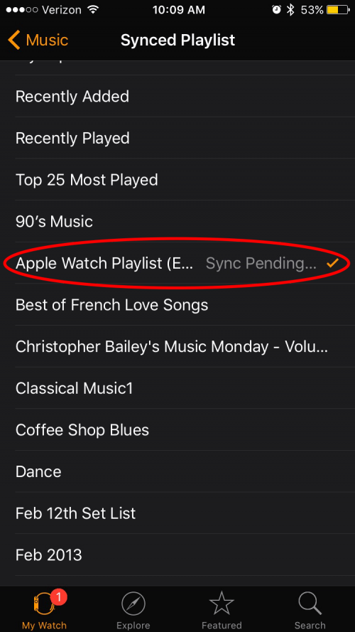 Hur du synkroniserar din spellista med Apple Watch