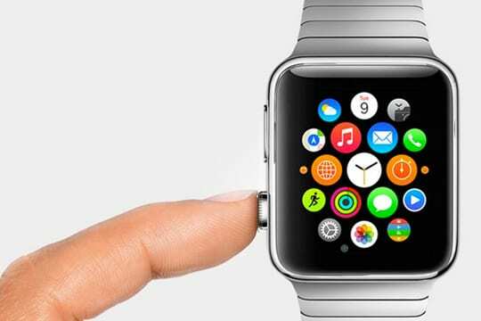 Apple Watch Crown כדי לבדוק את זמן הגעת ההודעה