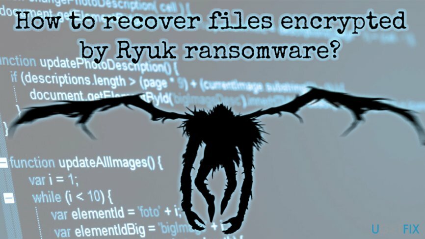 Stellen Sie mit Ryuk Ransomware verschlüsselte Dateien wieder her