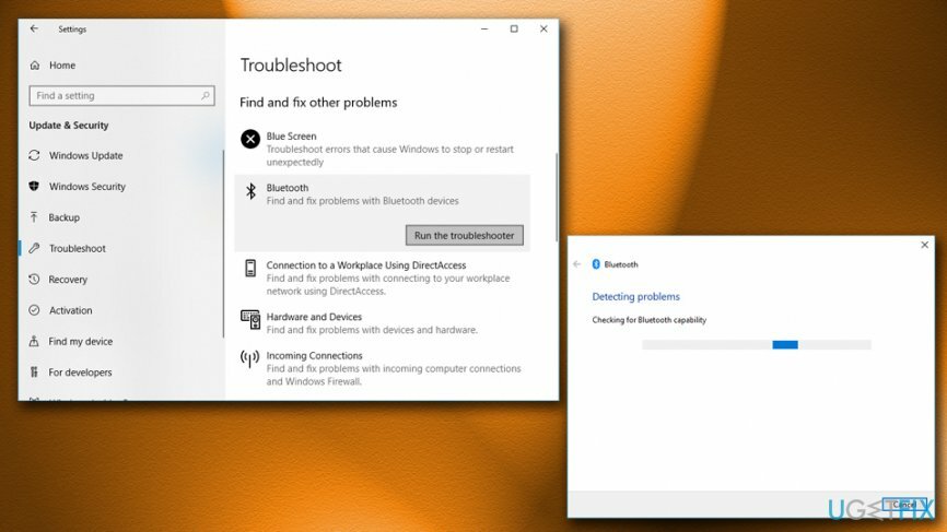 Teclas de atalho do Bluetooth quebradas - execute o solucionador de problemas