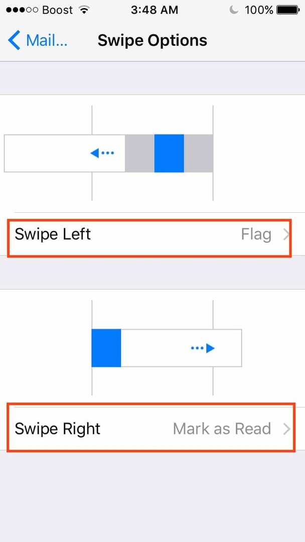 Tilpasning af dine iOS Mail Gestures