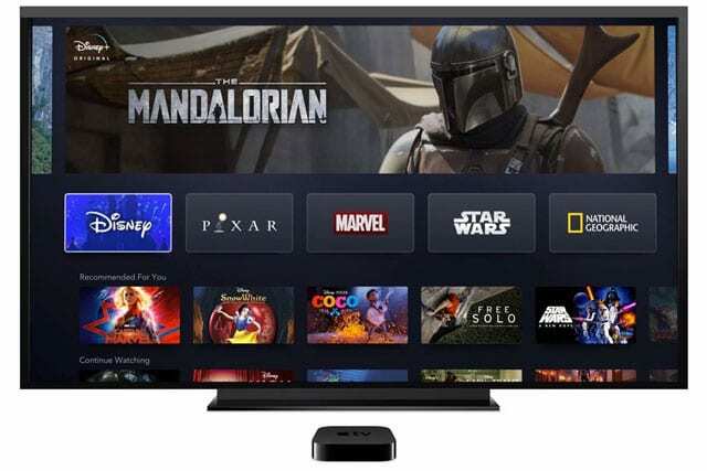 aplicativo da Disney para Disney + na Apple TV