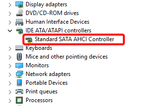 Corrija o driver StorAHCI.sys para resolver o erro de 100% de uso de disco do Windows