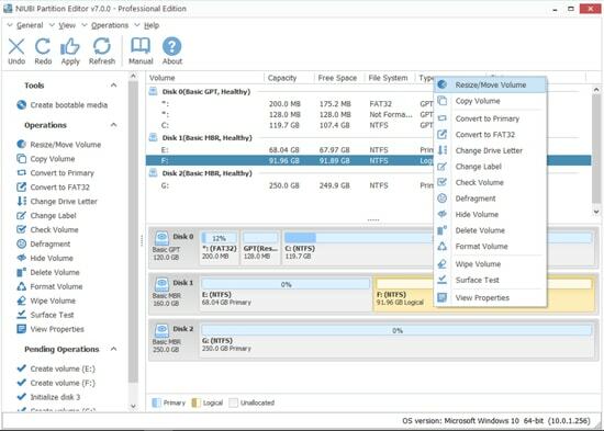 NIUBI Partition Editor (un logiciel impressionnant pour gérer les partitions de disque)