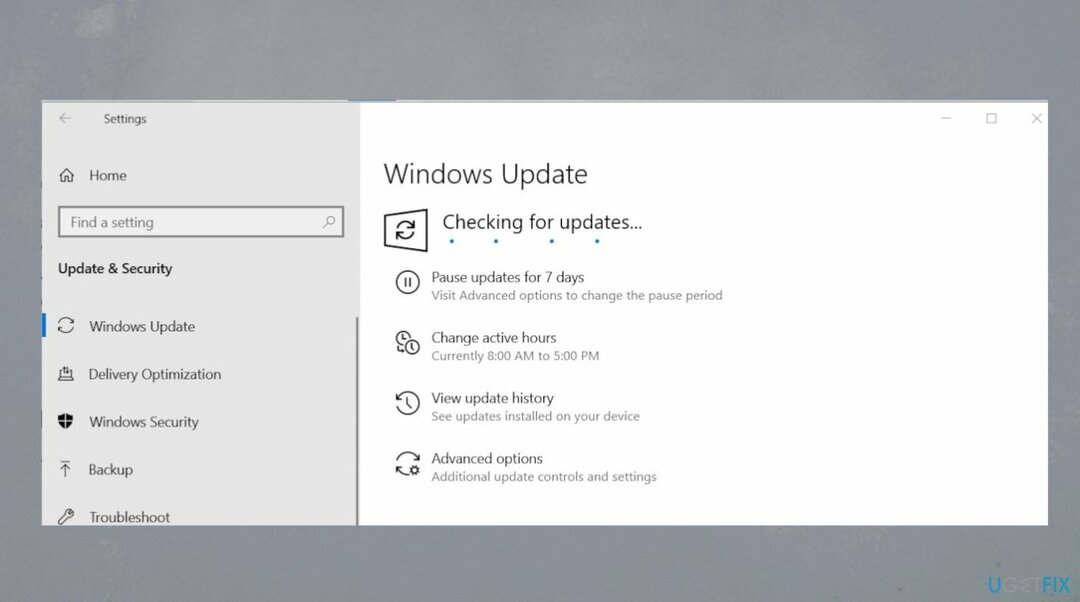 Verificação de atualização do sistema operacional Windows