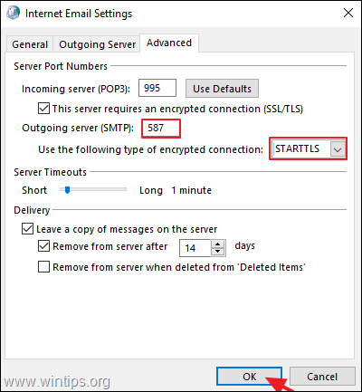 Configuración avanzada para el alias de correo electrónico de Office 365