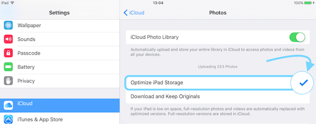 Dublējiet iPhone fotoattēlus, izmantojot iCloud fotoattēlu bibliotēku