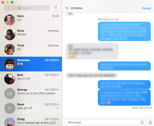 Messages App Design