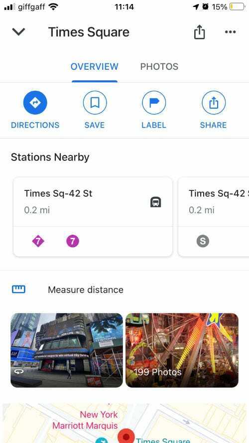 Zusätzliche Funktionen in Google Maps