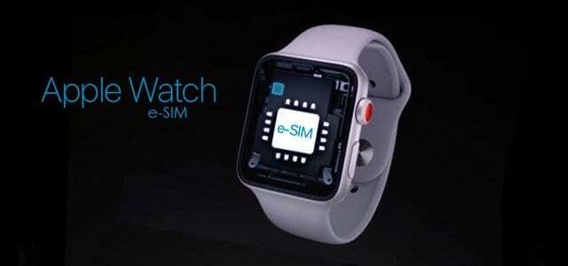 Apple Watch Serie 3 und 4 lassen eSIM
