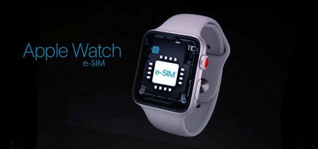 Apple Watch seria 3 i 4 niech eSIM