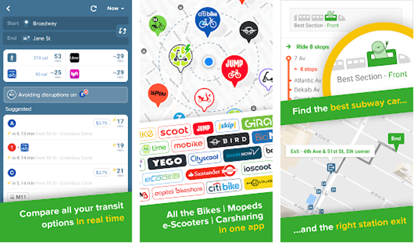 Meilleure alternative à la carte Google - Citymapper