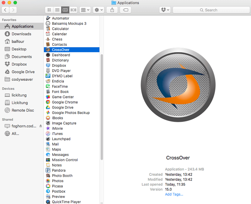 CrossOver- Windows PC emulátor pre Mac
