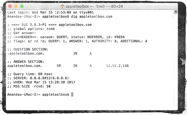 Vider le cache DNS macOS Sierra et mac OS X