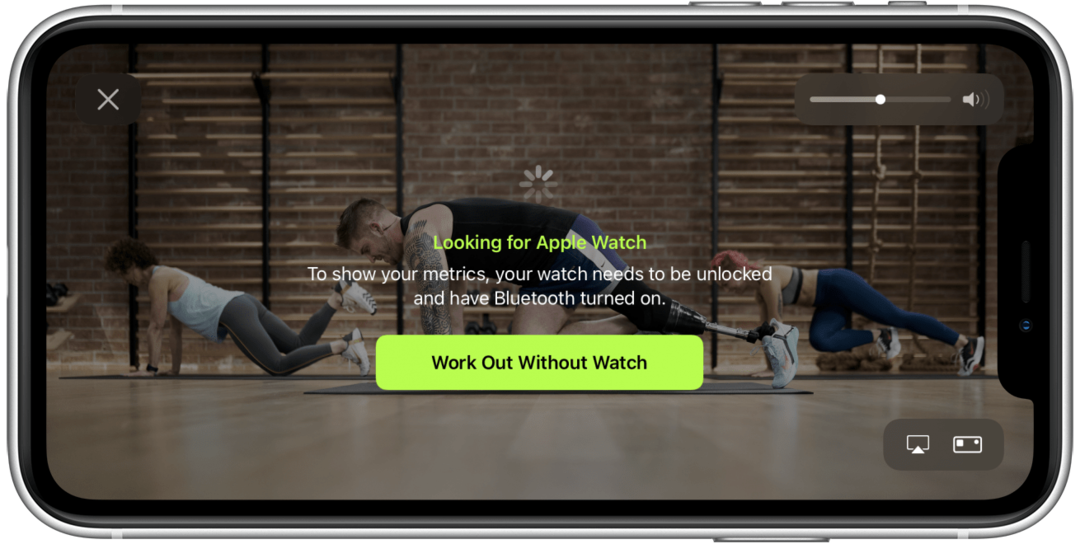 Apple Fitness Plus'ı Apple Watch olmadan kullanabilir miyim?