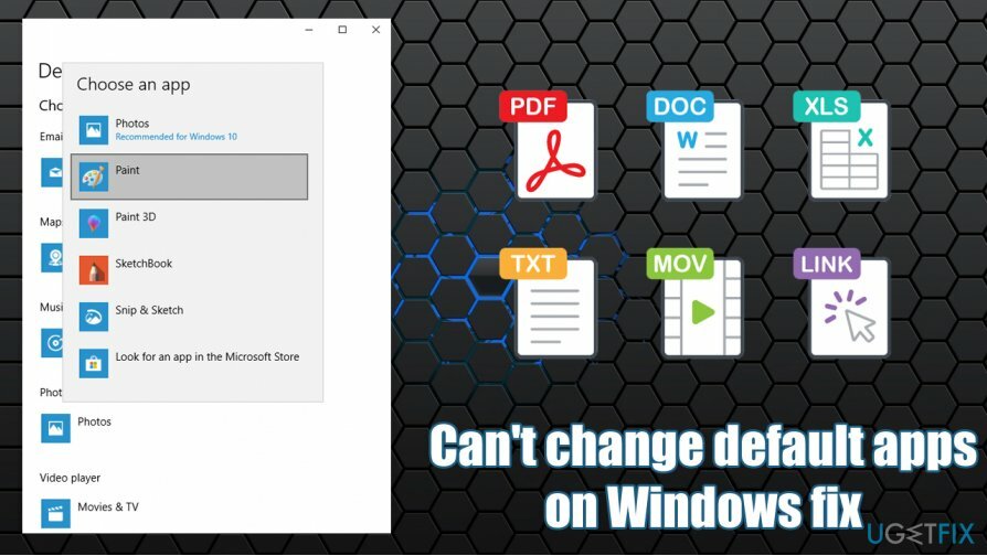 Как исправить не удается изменить приложения по умолчанию в Windows