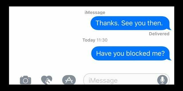 M'avez-vous bloqué sur iMessage ou sur iPhone