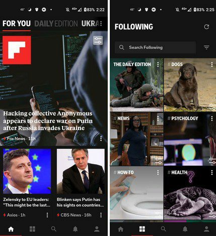 Flipboard-Nachrichten