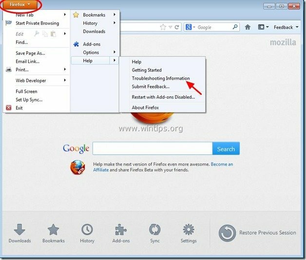 Firefox problēmu novēršana — wintips.org