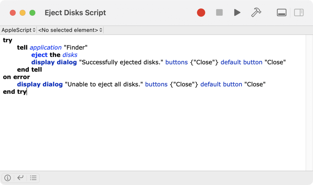 Mac에서 외부 드라이브를 자동으로 꺼내는 방법 - AppleScript