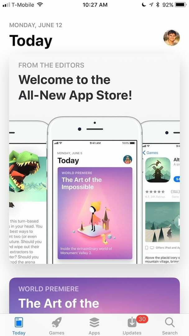 iOS 11 Uygulama Mağazası