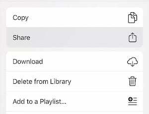 שתף רשימת השמעה ב-Apple Music