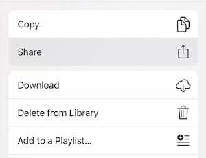 Condividi una playlist in Apple Music