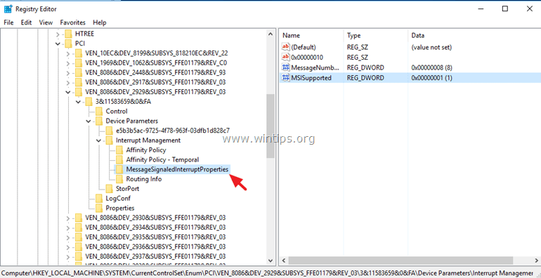 MSIモードを無効にするStorAHCI.SYS