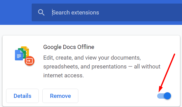 désactiver les extensions de navigateur chrome