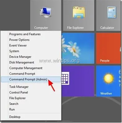 windows-8-व्यवस्थापक-कमांड-प्रोम