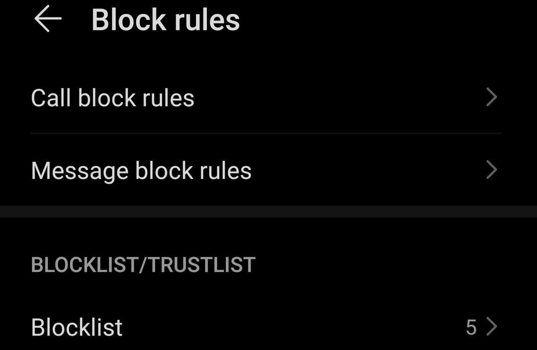 правила блокировки huawei