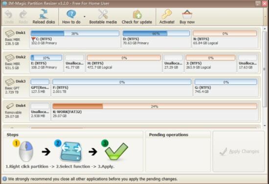 IM-Magic Partition Resizer(Windows용 최고의 디스크 크기 조정 소프트웨어)