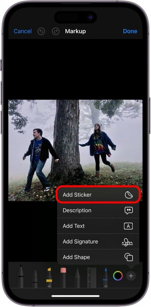 como adicionar adesivos em fotos no iphone 14