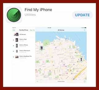 Pronađite moj iPhone u App Storeu.