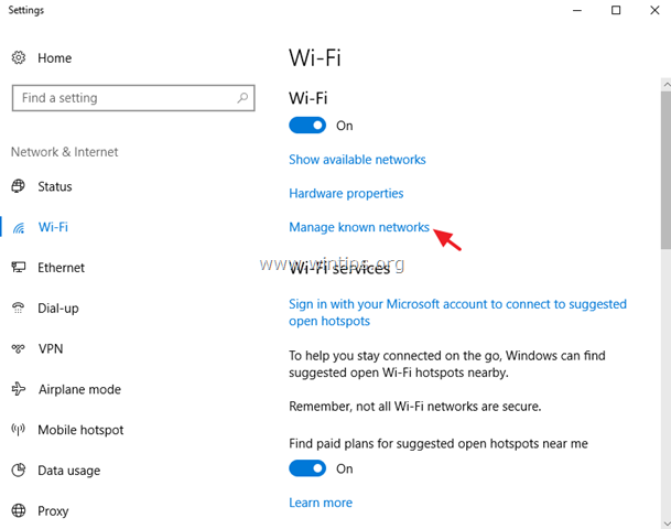 netzwerke verwalten windows 10