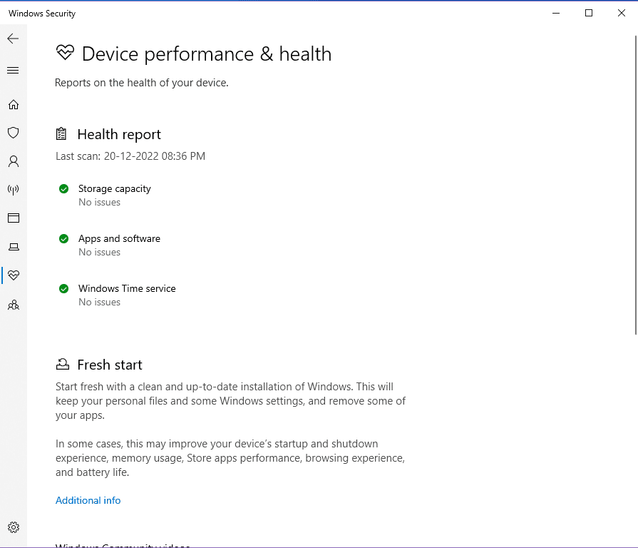 Hur man kontrollerar PC Health från Windows säkerhetsverktyg