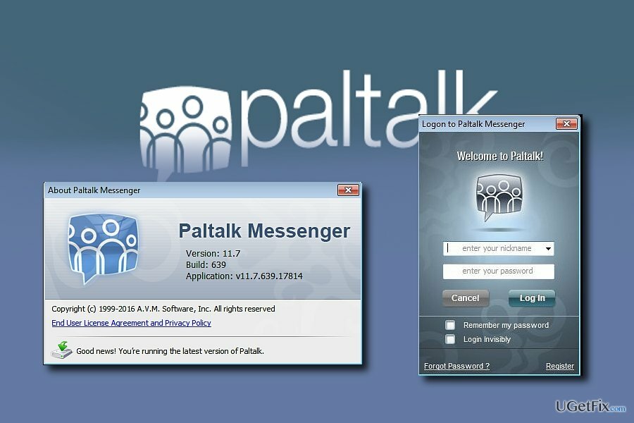 Patalk Messenger ir viegli instalēt un noņemt no datora 