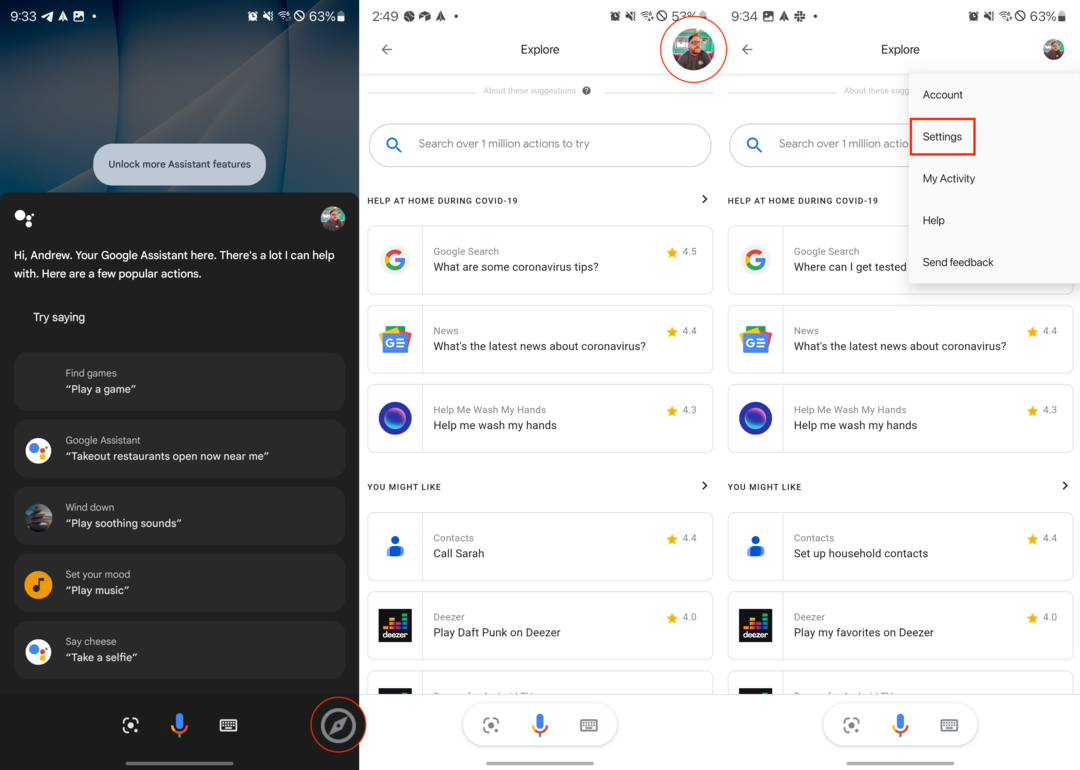 Kaip naudoti „Google Assistant“ veiksmų seką – 1