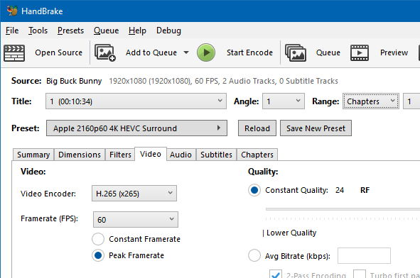 HandBrake- תוכנת דחיסת וידאו ללא תשלום עבור Mac