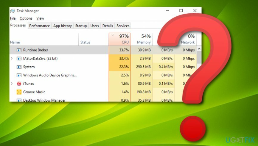 إصلاح الاستخدام العالي لوحدة المعالجة المركزية بواسطة IAStorDataSvc