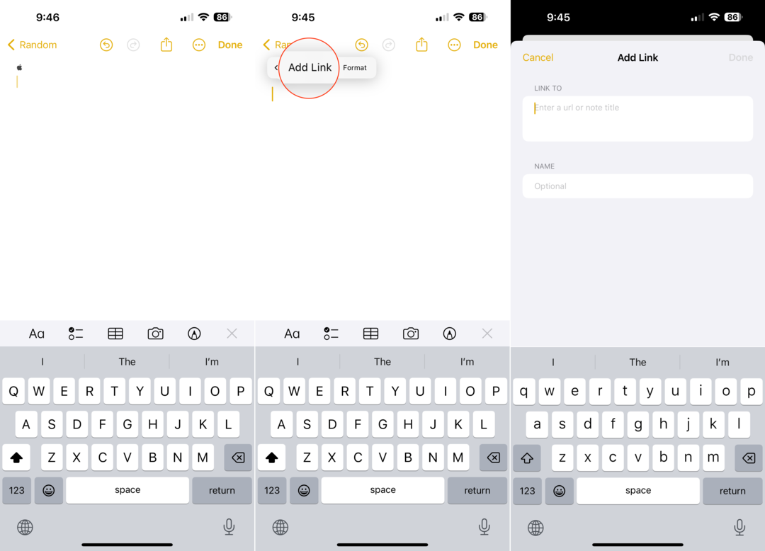 Cum să conectați notele asociate pe iPhone și iPad - 1
