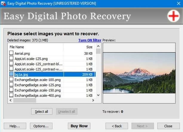 Enkel återställning av digitala foton