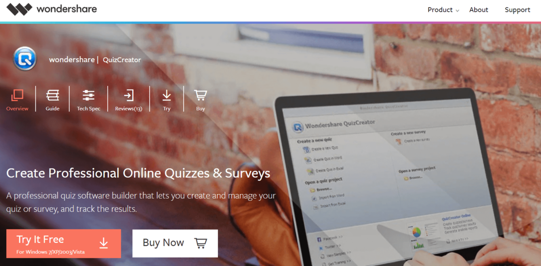 WonderShare Quiz Creator Tool