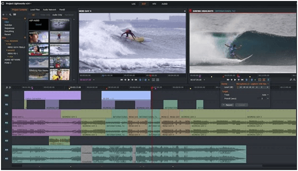 Programska oprema za urejanje videa LightWorks za Mac